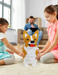 Exercise N Play Corgi Dog Miniature Blocks Set - 1520 Pcs