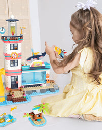 Exercise N Play Lighthouse Rescue Center Construction Toys - 723 Pcs