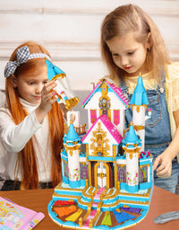 Exercise N Play Princess Castle Construction Toy Set - 1736 Pcs