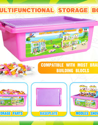 Exercise N Play City House & Grocery Store 2 IN 1 Construction Toys - 1675 Pcs
