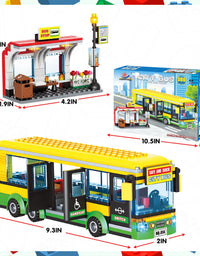 Exercise N Play City Bus Station Building Block Set - 386 Pcs