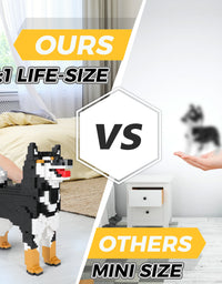 Akita Inu Pixel Puzzle Toys Set