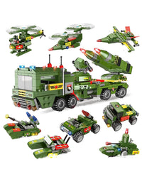 Exercise N Play Army Military Missiles Vehicle Blocks Bricks Set - 1382 Pcs