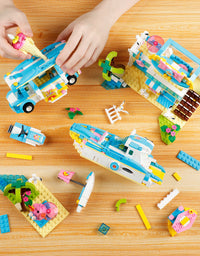 Exercise N Play Vacation Beach House Toy Bricks Sets - 948 Pcs