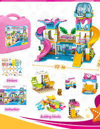 Exercise N Play Poolside Paradise Bricks Blocks Set - 875 Pcs