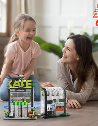Exercise N Play Coffee Shop Mini Building Blocks Bricks Set - 589Pcs