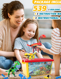 Exercise N Play STEM Dinosaur Toys Set For Kids - 539 Pcs