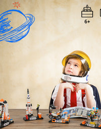 Exercise N Play Space Rocket Launch Center Brick Set - 455 Pcs