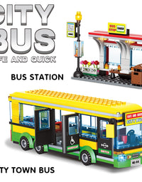 Exercise N Play City Bus Station Building Block Set - 386 Pcs