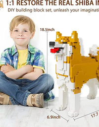 Exercise N Play Shiba Inu Pixel Building Block Set - 1512Pcs