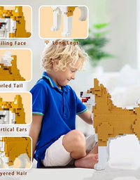 Exercise N Play Shiba Inu Pixel Building Block Set - 1512Pcs