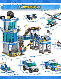Exercise N Play Police Prison Island Blocks Bricks - 890 Pcs
