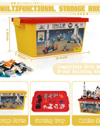 Exercise N Play Space Rocket Launch Center Brick Set - 455 Pcs