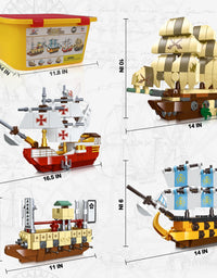 Exercise N Play Pirate Ship Toys Bricks Sets - 664 Pcs
