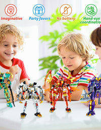 Exercise N Play Ninja Mechs Tiny Building Blocks Sets - 1263 Pcs