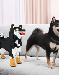 Akita Inu Pixel Puzzle Toys Set