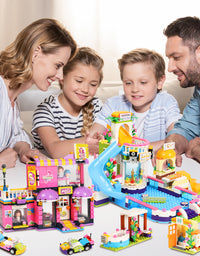 Exercise N Play Water Park & Barber Shop Blocks For Toddlers - 1373 Pcs