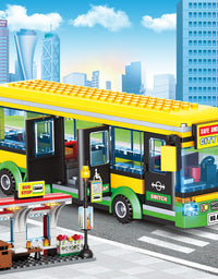 Exercise N Play City Bus Station Building Block Set - 386 Pcs