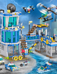 Exercise N Play Police Prison Island Blocks Bricks - 890 Pcs