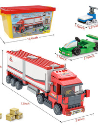 Exercise N Play Red Semi-Trailer Truck Toddler Toy - 376 Pcs