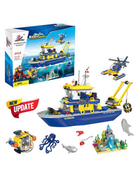 Exercise N Play Exploration Ship Mini Building Blocks Sets - 753 Pcs