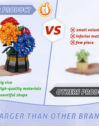 Exercise N Play Flower Bonsai Plants Blocks Brick - 843 Pcs