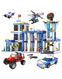Exercise N Play City Police Station Bricks Blocks Sets - 949 Pcs