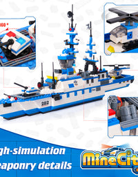 Exercise N Play Ocean Military Battleship Building Block Set - 1169 Pcs
