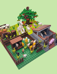 Farmyard Animal Toys Brick Building Set