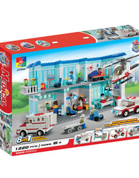 City Hospital Brick Builder Toys - 1220Pcs