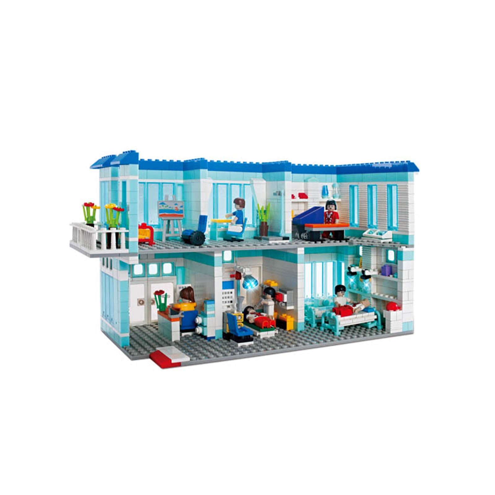 City Hospital Brick Builder Toys - 1220Pcs