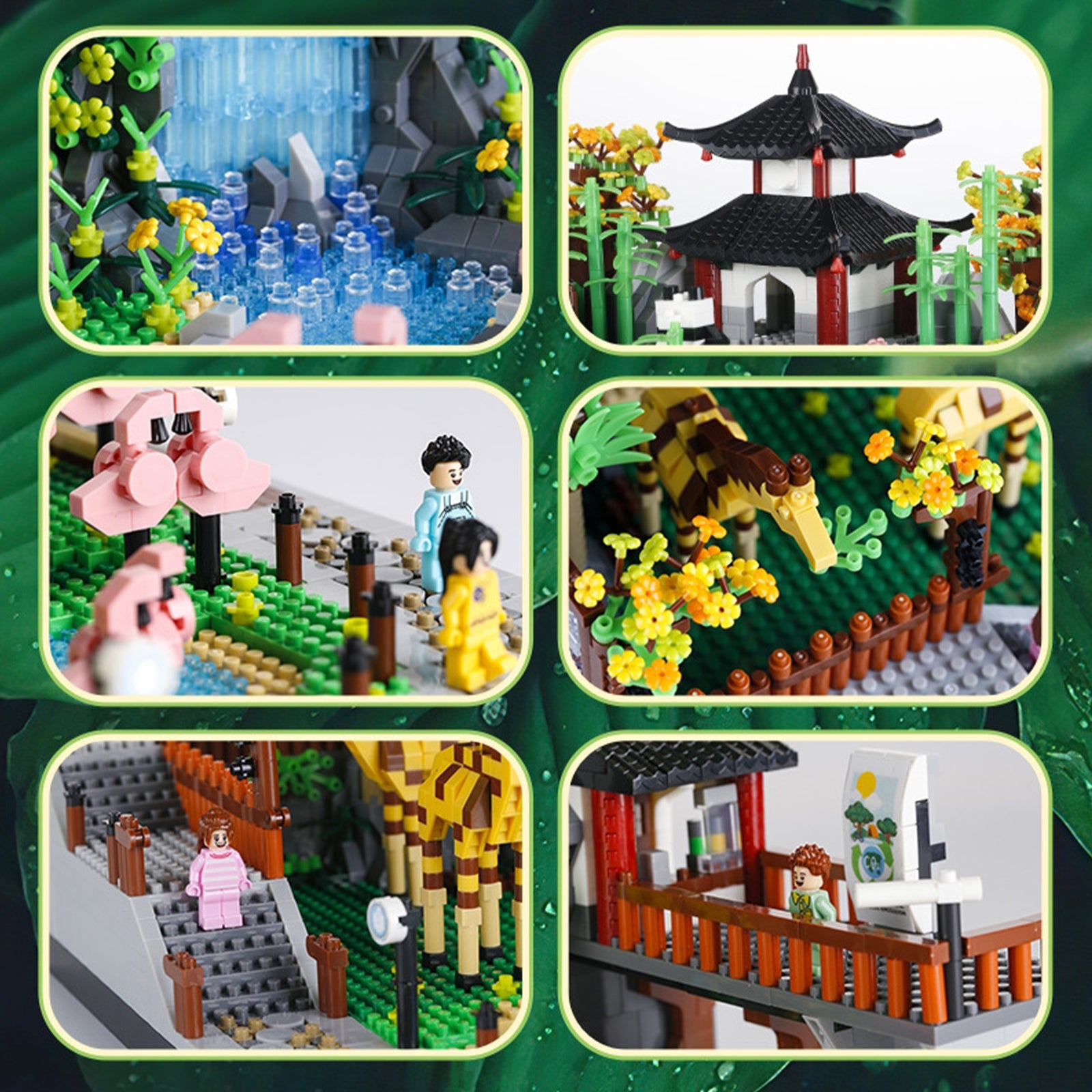 Zoo Mini Building Blocks Animals Toys