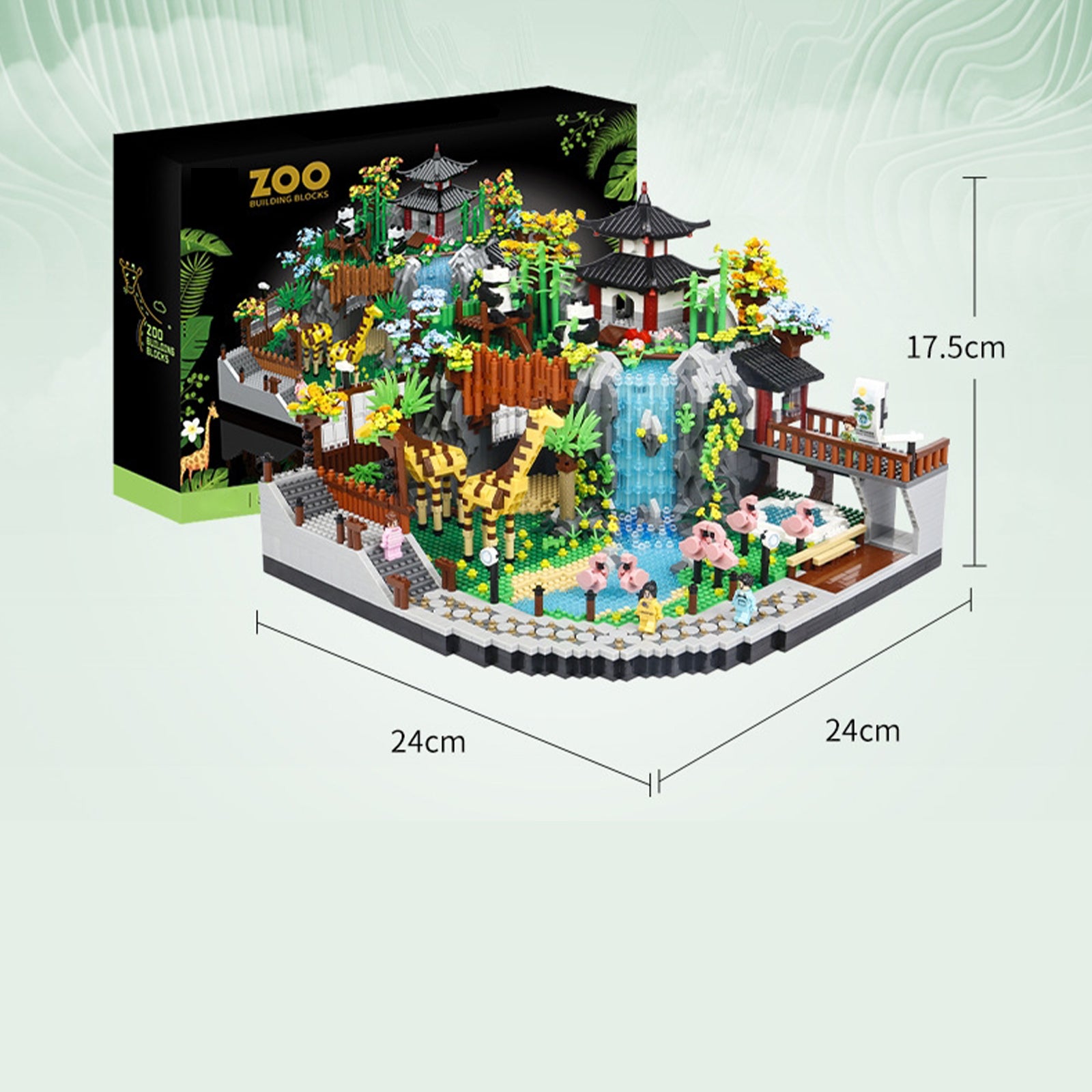 Zoo Mini Building Blocks Animals Toys