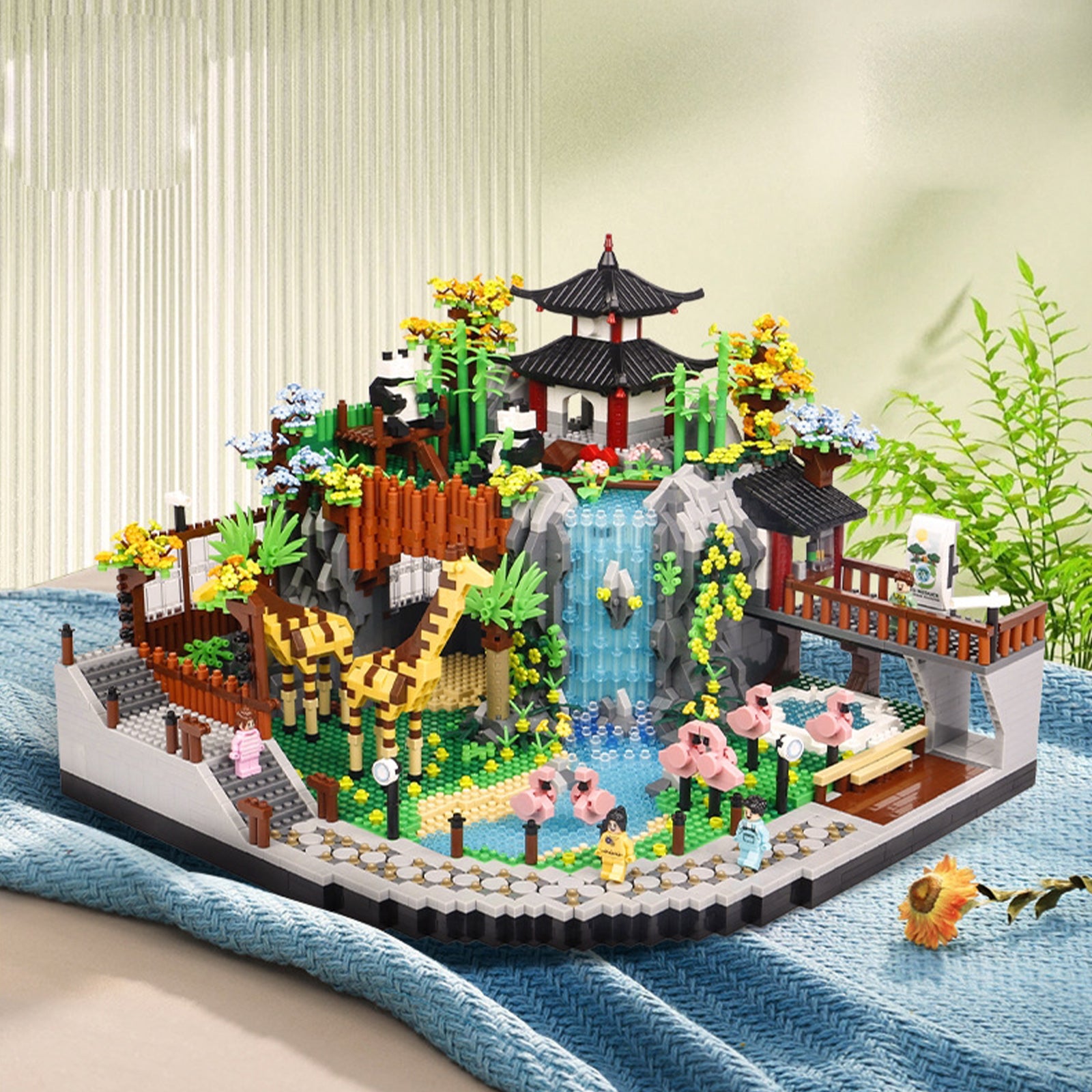 Zoo Mini Building Blocks Animals Toys