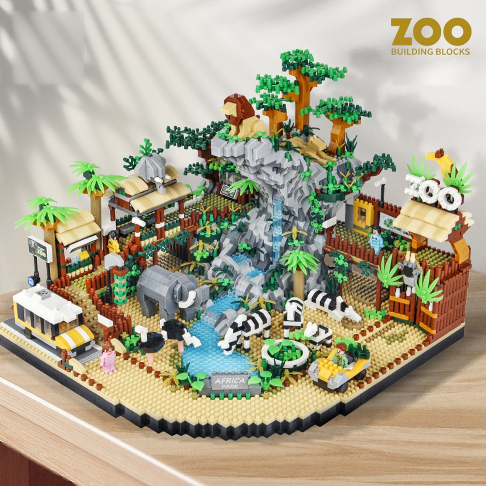 Zoo Mini Building Blocks Animals Toys