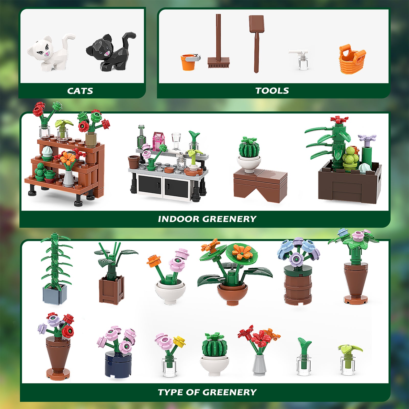 City Plants Greenhouse Children's Construction Toys