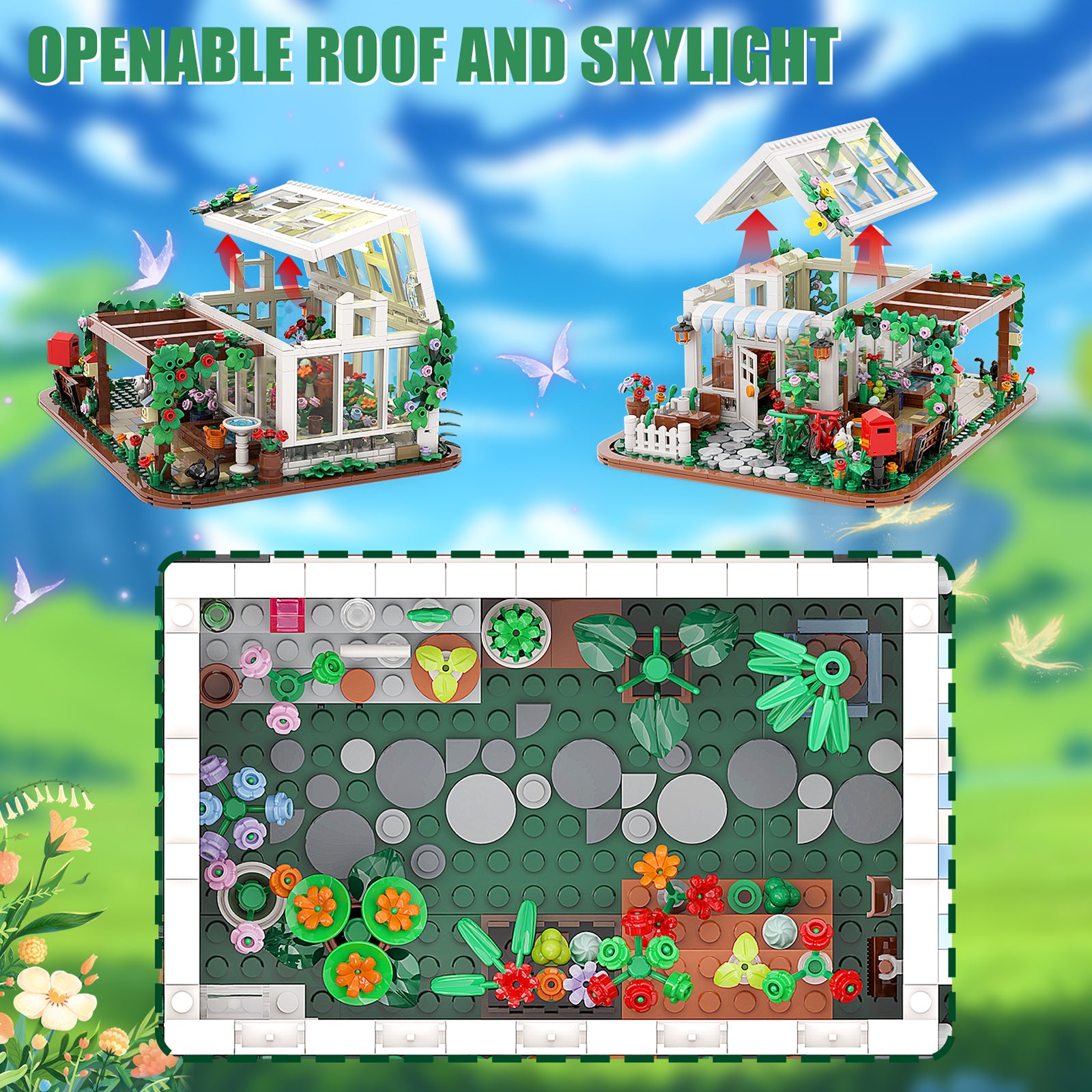 City Plants Greenhouse Children's Construction Toys