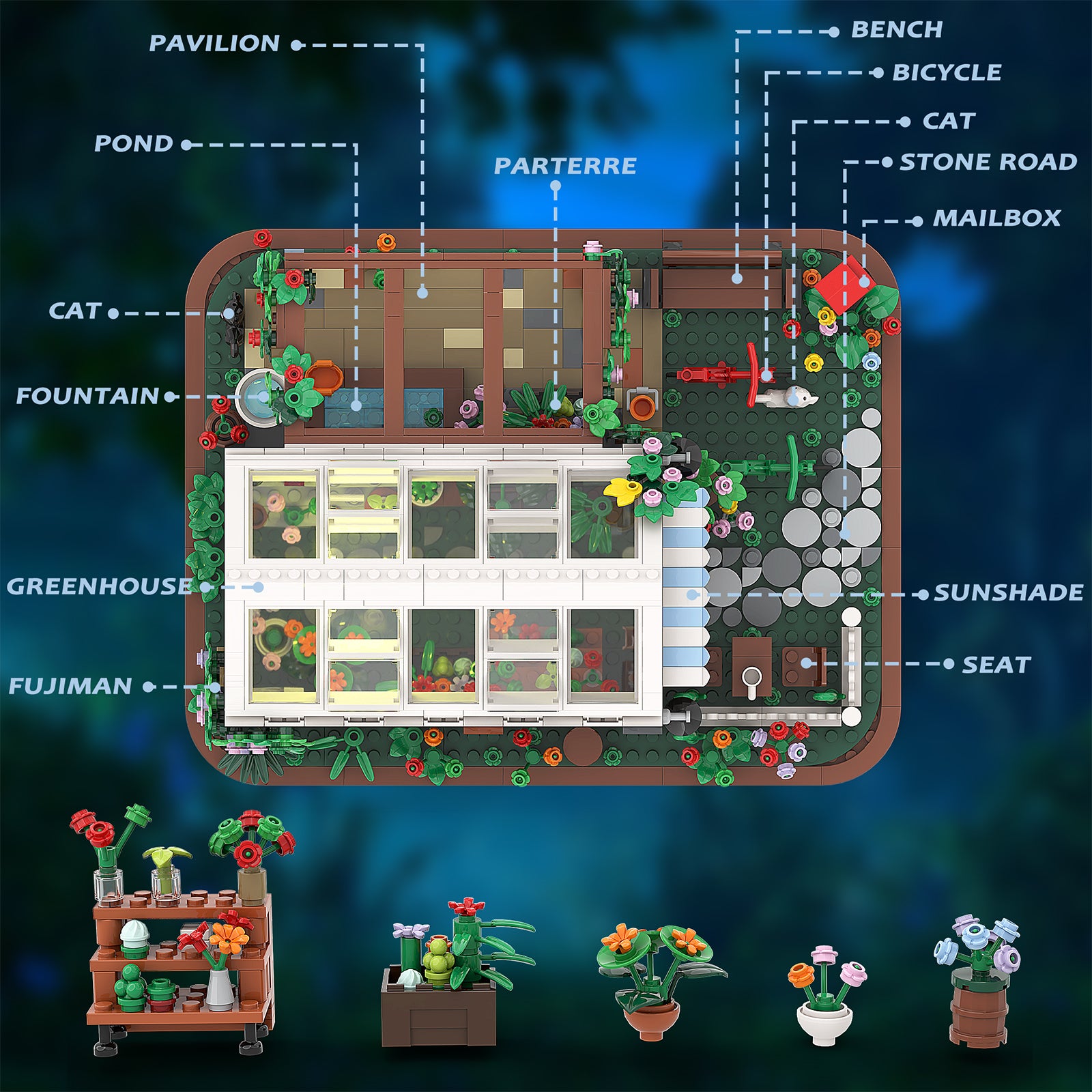City Plants Greenhouse Children's Construction Toys