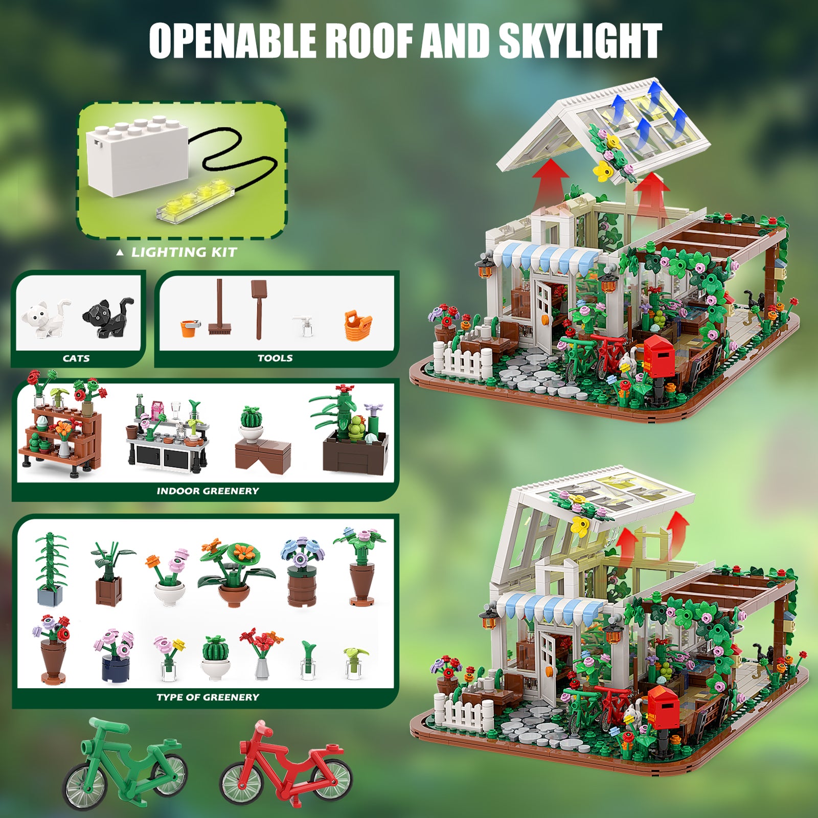 City Plants Greenhouse Children's Construction Toys