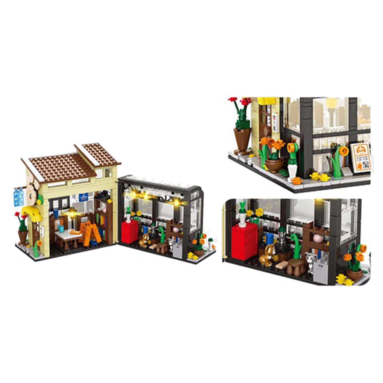 City Bookshop Brick Toy Set