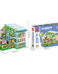 City Garden House Tiny Building Blocks