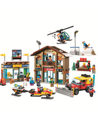 City Ski Resort Brick Toy Set