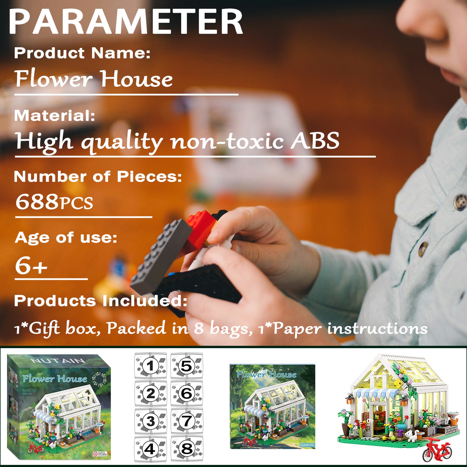 City Plants Greenhouse Children's Construction Toys
