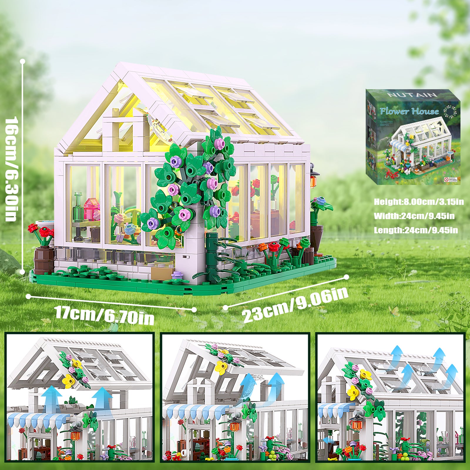 City Plants Greenhouse Children's Construction Toys