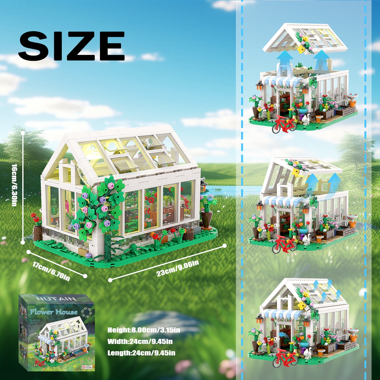 City Plants Greenhouse Children's Construction Toys
