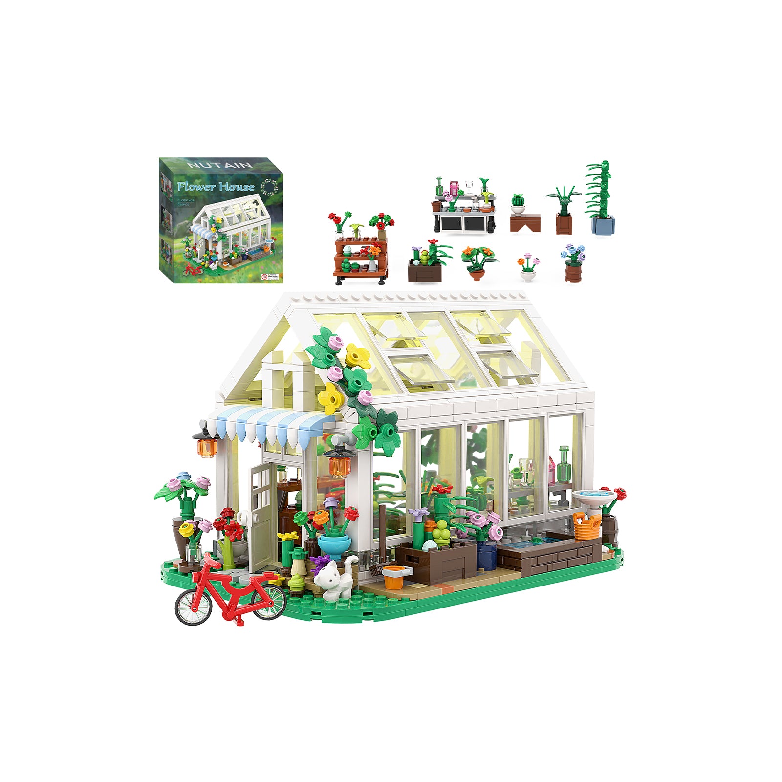 City Plants Greenhouse Children's Construction Toys