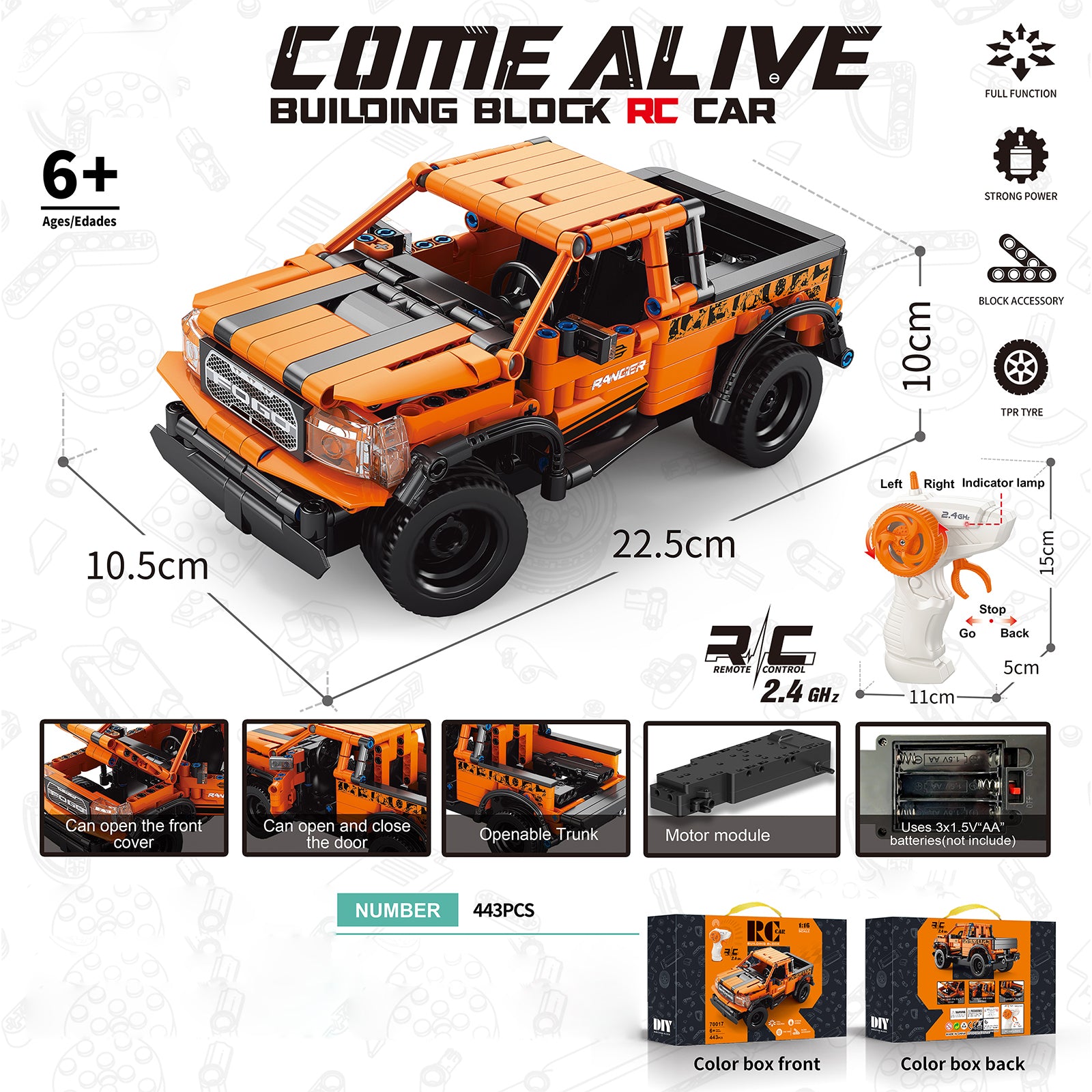 Ford Raptor Truck Blocks Toys Set