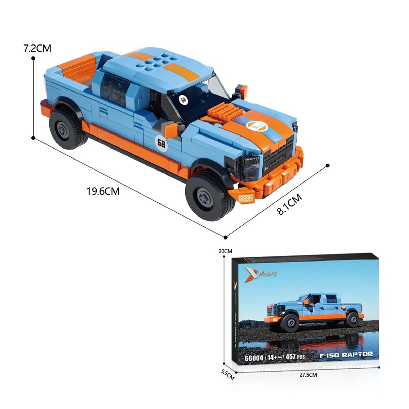 Off-Road Pickup Truck Building Block Toys Set