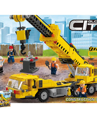 City Kids Blocks Construction Crane Toy -683Pcs