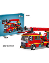 City Light Fire Truck Toy Tiny Bricks Set -273Pcs